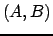$ (A,B)$