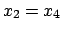 $ x_{2} = x_{4}$