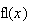 $\func{fl}(x)$