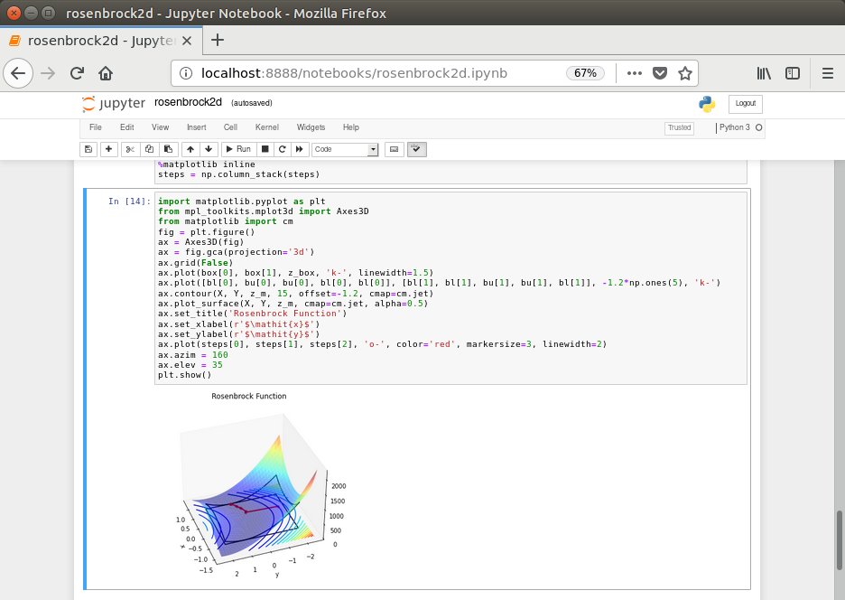 ノートブックのスクリーンショット